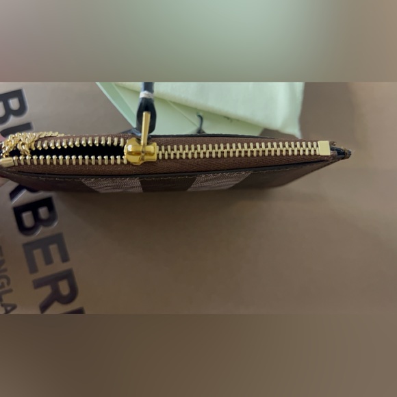 Burberry check coin case with strap - Picture 3 of 3